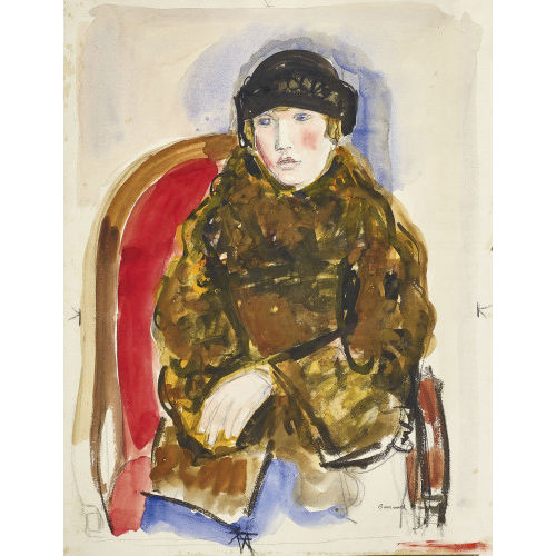 MAURICE BARRAUD : Femme assise (DOBIASCHOFSKY AUKTIONEN AG)