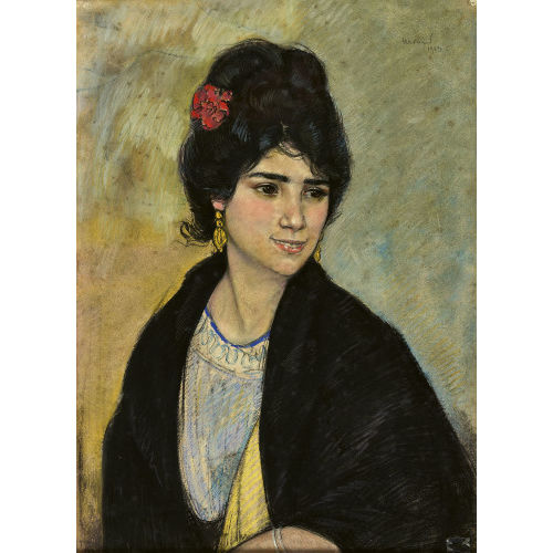 �DOUARD MOREROD : Frauenportr�t (DOBIASCHOFSKY AUKTIONEN AG)