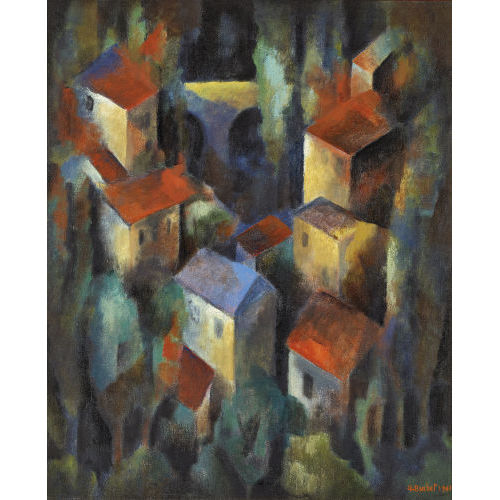 GUSTAVE BUCHET : La ville (DOBIASCHOFSKY AUKTIONEN AG)
