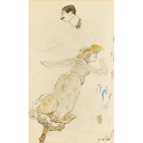 BARON EDMOND JEAN DE PURY : Figurenstudien (DOBIASCHOFSKY AUKTIONEN AG)