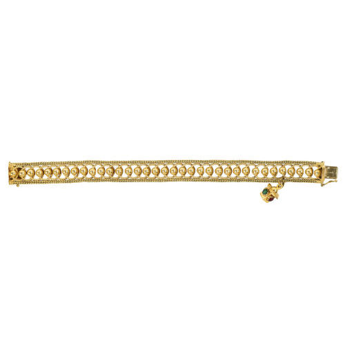 GOLD-BRACELET MIT ANH�NGER : (DOBIASCHOFSKY AUKTIONEN AG)