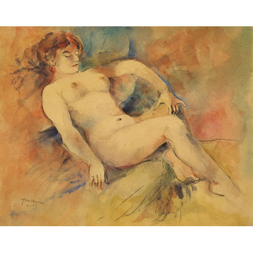 JULES PASCIN : Nu couch� (DOBIASCHOFSKY AUKTIONEN AG)