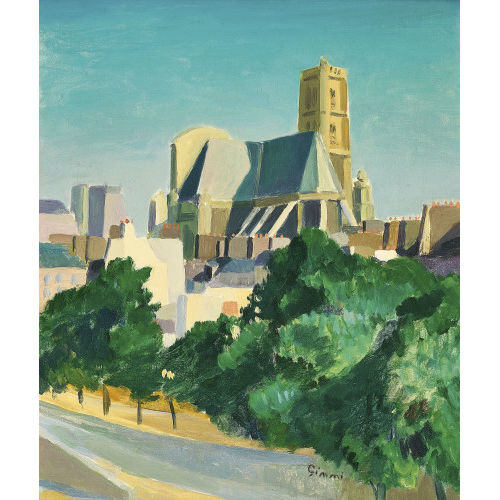 WILHELM GIMMI : '�glise Saint-Gervais, Paris' (DOBIASCHOFSKY AUKTIONEN AG)