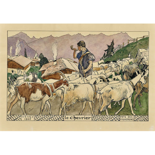 ERNEST BI�LER : 'Le chevrier' (DOBIASCHOFSKY AUKTIONEN AG)