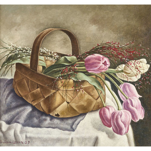 GUIDO LOCCA : Nature morte aux tulipes (DOBIASCHOFSKY AUKTIONEN AG)