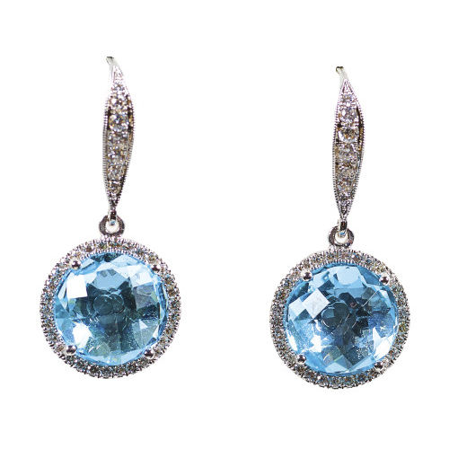 TOPAS-DIAMANT-OHRH�NGER : (DOBIASCHOFSKY AUKTIONEN AG)