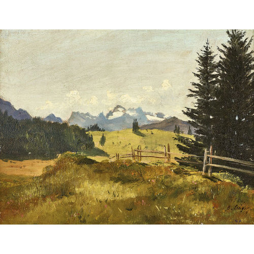 BALZ ST�GER : 'Zugerberg gegen Urneralpen' (DOBIASCHOFSKY AUKTIONEN AG)