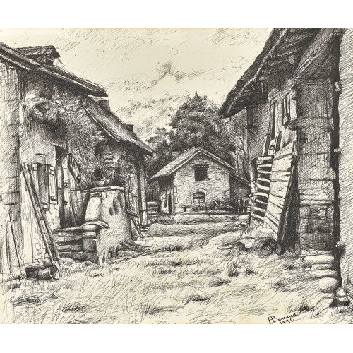 FRAN�OIS �MILE BARRAUD : La ferme (DOBIASCHOFSKY AUKTIONEN AG)