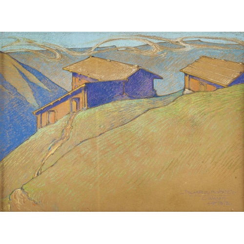 CHARLES WASEM : 'Tschafelalp-Valais' (DOBIASCHOFSKY AUKTIONEN AG)