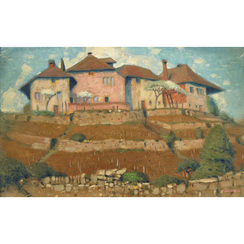 JEAN PHILIPPE �DOUARD ROBERT : Hameau dans les vignes (DOBIASCHOFSKY AUKTIONEN AG)