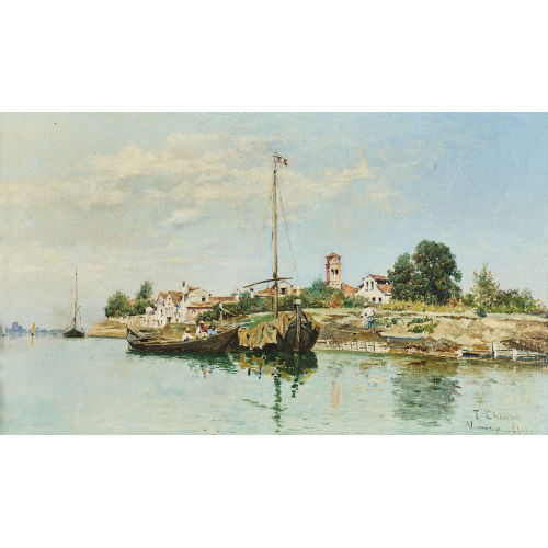 FEDERICO DEL CAMPO : In der Lagune von Venedig (DOBIASCHOFSKY AUKTIONEN AG)