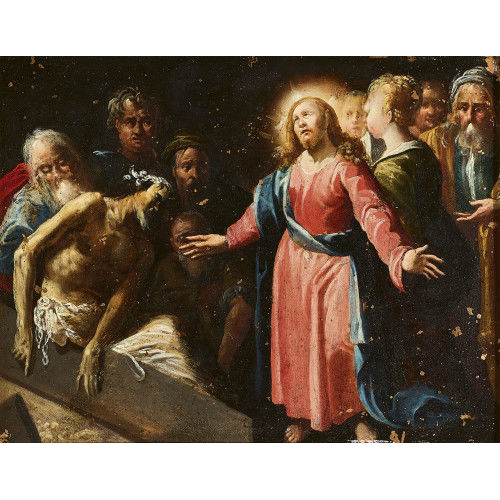 17. JH. ITALIEN : Die Auferweckung des Lazarus (DOBIASCHOFSKY AUKTIONEN AG)