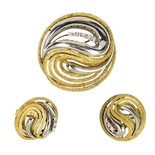 GOLD-BRILLANT-SET : (DOBIASCHOFSKY AUKTIONEN AG)
