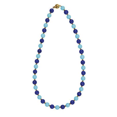 LAPISLAZULI-T�RKIS-COLLIER : (DOBIASCHOFSKY AUKTIONEN AG)