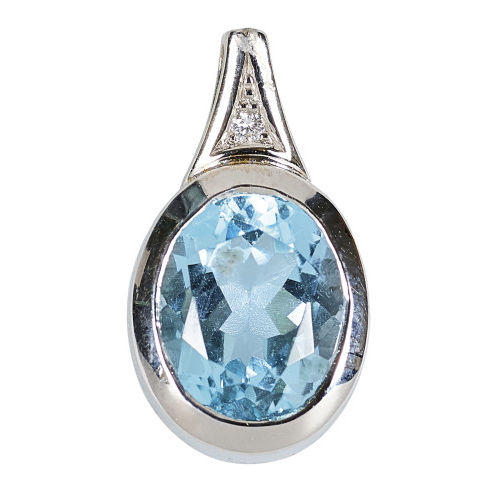 TOPAS-DIAMANT-ANH�NGER : (DOBIASCHOFSKY AUKTIONEN AG)