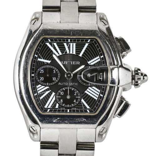 CARTIER : Large gentleman's wristwatch 'Roadster' (DOBIASCHOFSKY AUKTIONEN AG)