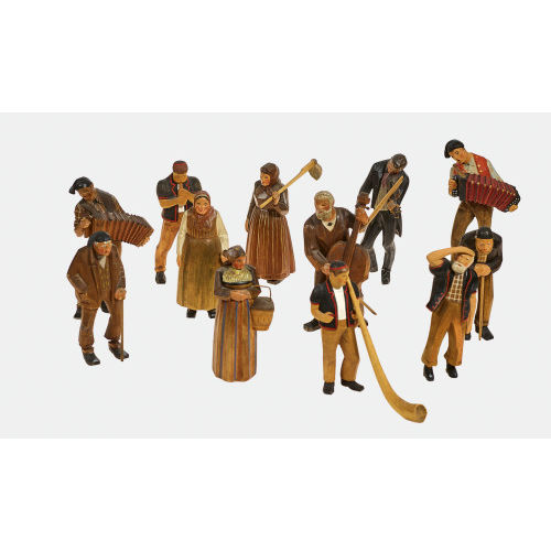 BRIENZER SCHNITZEREI : Figuren, 1. H�lfte 20. Jh. (wohl Huggler) (DOBIASCHOFSKY AUKTIONEN AG)