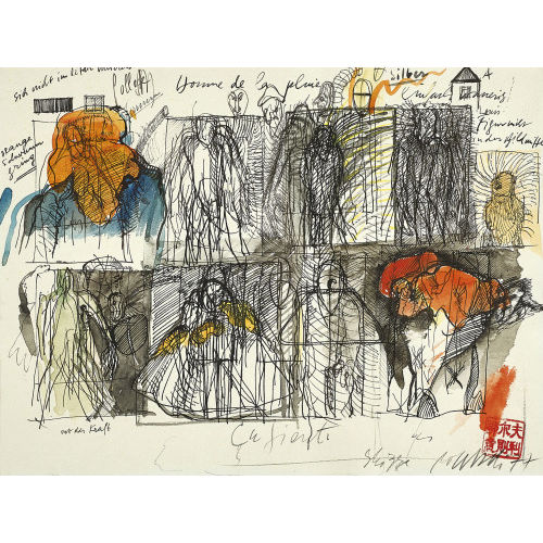 ROLF ISELI : 'Homme de la pluie' (DOBIASCHOFSKY AUKTIONEN AG)