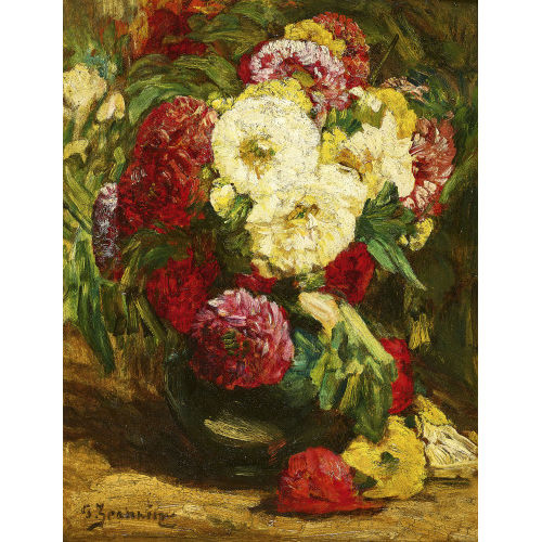 GEORGES JEANNIN : Blumenstillleben (DOBIASCHOFSKY AUKTIONEN AG)