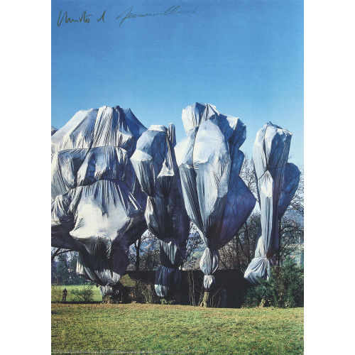 CHRISTO UND JEANNE-CLAUDE) CHRISTO & JEANNE-CLAUDE (JAVACHEFF : 'Wrapped Trees, Fondation Beyeler' (DOBIASCHOFSKY AUKTIONEN AG)