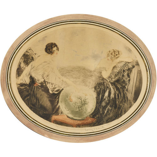 LOUIS ICART : 'Japanese Goldfish' (DOBIASCHOFSKY AUKTIONEN AG)