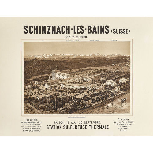 ANTON RECKZIEGEL : 'Schinznach-Les-Bains' (DOBIASCHOFSKY AUKTIONEN AG)