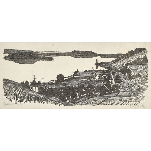 EMIL ZBINDEN : 'Twann, Bielersee' (DOBIASCHOFSKY AUKTIONEN AG)
