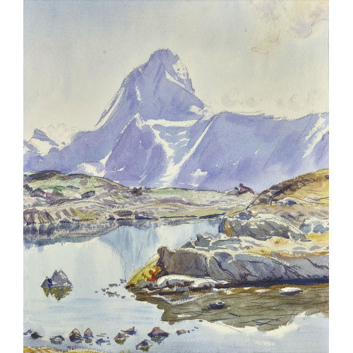 ALBERT NYFELER : L�tschenpass mit Bietschhorn (DOBIASCHOFSKY AUKTIONEN AG)