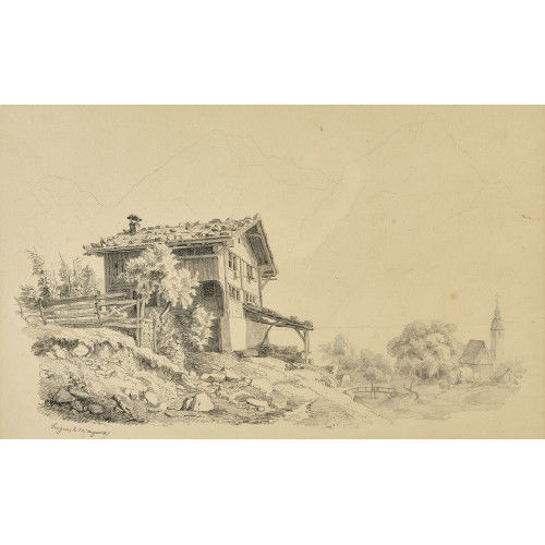ROBERT Z�ND : 'Bauernhaus und Kirche ob See' (DOBIASCHOFSKY AUKTIONEN AG)