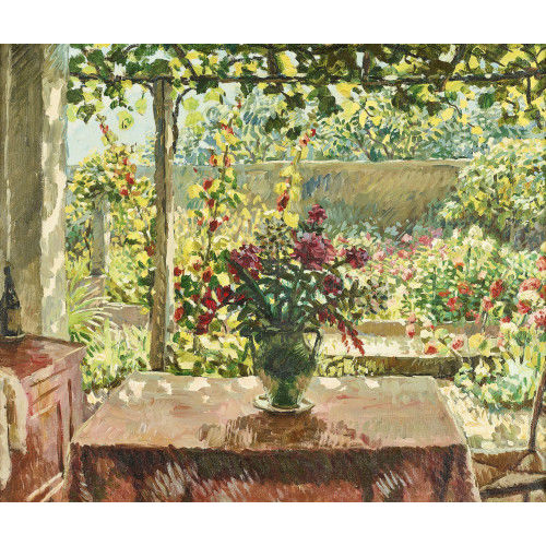 IGNAZ EPPER : 'Terrasse mit Garten' (DOBIASCHOFSKY AUKTIONEN AG)