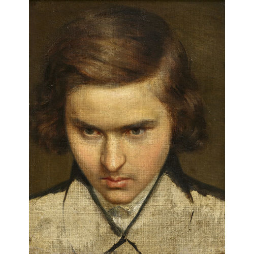 THOMAS COUTURE : Knabenbildnis (DOBIASCHOFSKY AUKTIONEN AG)