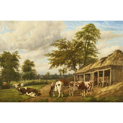 THOMAS BAKER : Herd of Cattle (DOBIASCHOFSKY AUKTIONEN AG)