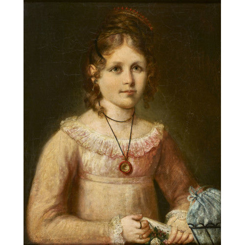 FRANZ SCHROTZBERG : M�dchenportr�t (DOBIASCHOFSKY AUKTIONEN AG)