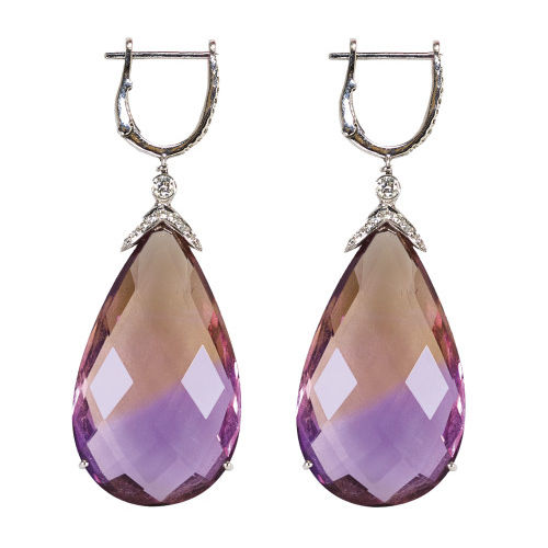 AMETRIN-DIAMANT-OHRH�NGER : (DOBIASCHOFSKY AUKTIONEN AG)