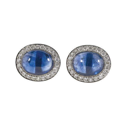 SAPHIR-DIAMANT-OHRSTECKER : (DOBIASCHOFSKY AUKTIONEN AG)