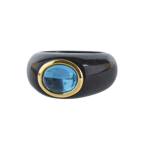 TOPAS-ONYX-RING : (DOBIASCHOFSKY AUKTIONEN AG)