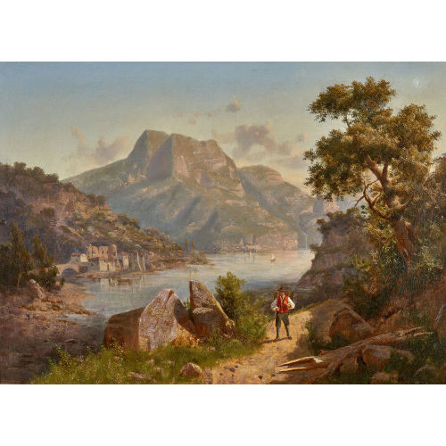 19. JH. ITALIEN : S�dliche Berglandschaft (DOBIASCHOFSKY AUKTIONEN AG)