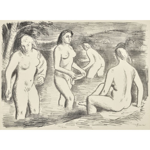 WILHELM GIMMI : Die Badenden (DOBIASCHOFSKY AUKTIONEN AG)