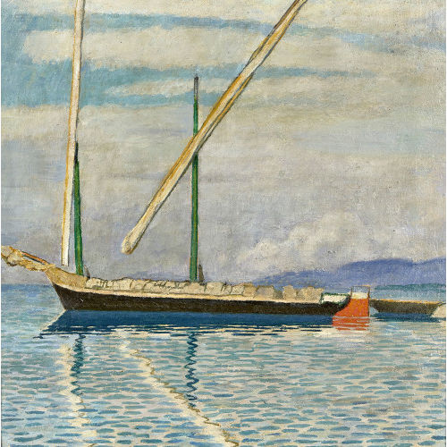 ALBERT SCHMIDT : Segelschiff auf stillem Wasser (DOBIASCHOFSKY AUKTIONEN AG)