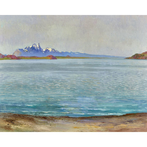 MARCUS JACOBI : Thunersee mit Stockhorn (DOBIASCHOFSKY AUKTIONEN AG)