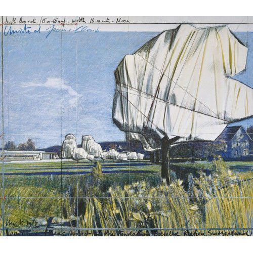 CHRISTO UND JEANNE-CLAUDE) CHRISTO & JEANNE-CLAUDE (JAVACHEFF : 'Wrapped trees' (DOBIASCHOFSKY AUKTIONEN AG)