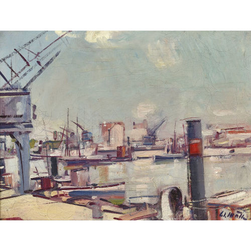 WALTER EMIL M�LLER : Am Hafen (DOBIASCHOFSKY AUKTIONEN AG)
