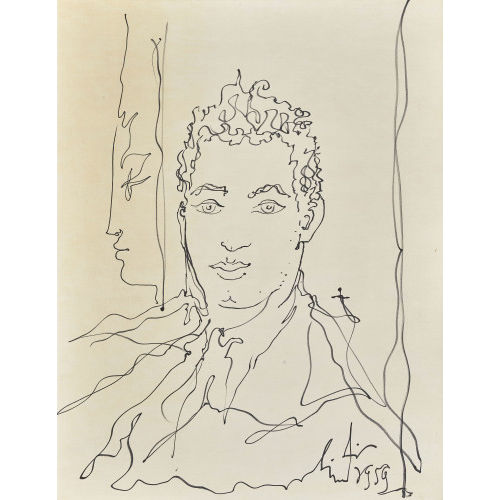 ALBERT) LINDI (EIGTL. LINDEGGER : J�ngling mit gekraustem Haar (DOBIASCHOFSKY AUKTIONEN AG)
