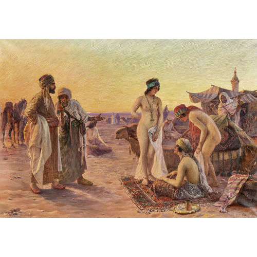 OTTO I PILNY : Sklavinnenmarkt in der Wste (DOBIASCHOFSKY AUKTIONEN AG)
