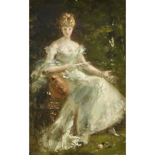 19. JH. DEUTSCHLAND : Sitzende Dame (DOBIASCHOFSKY AUKTIONEN AG)