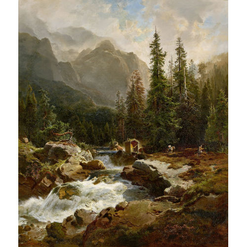 AUGUST WILHELM LEU : Wildbach (DOBIASCHOFSKY AUKTIONEN AG)