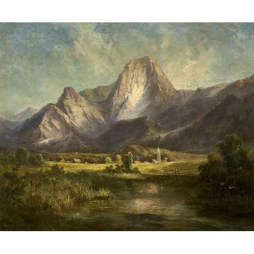 19. JH. SCHWEIZ : Berglandschaft (DOBIASCHOFSKY AUKTIONEN AG)