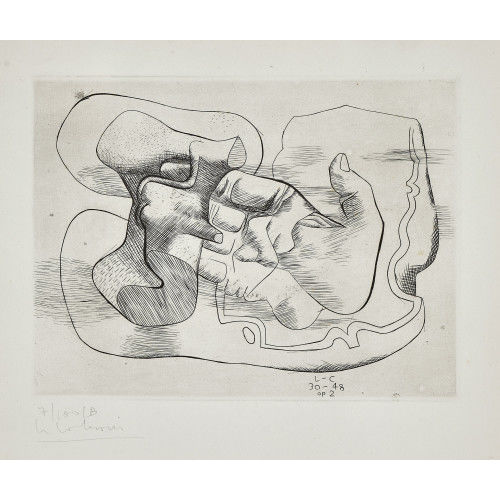 CHARLES-�DOUARD) LE CORBUSIER (EIGTL. JEANNERET : 'Les mains' (DOBIASCHOFSKY AUKTIONEN AG)