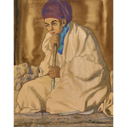 CHARLES-CLOS OLSOMMER : 'Portrait du petit berger Bogidar' (DOBIASCHOFSKY AUKTIONEN AG)