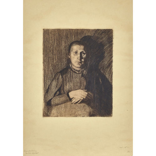 K�THE KOLLWITZ : 'Frau mit �bereinandergelegten H�nden' (DOBIASCHOFSKY AUKTIONEN AG)